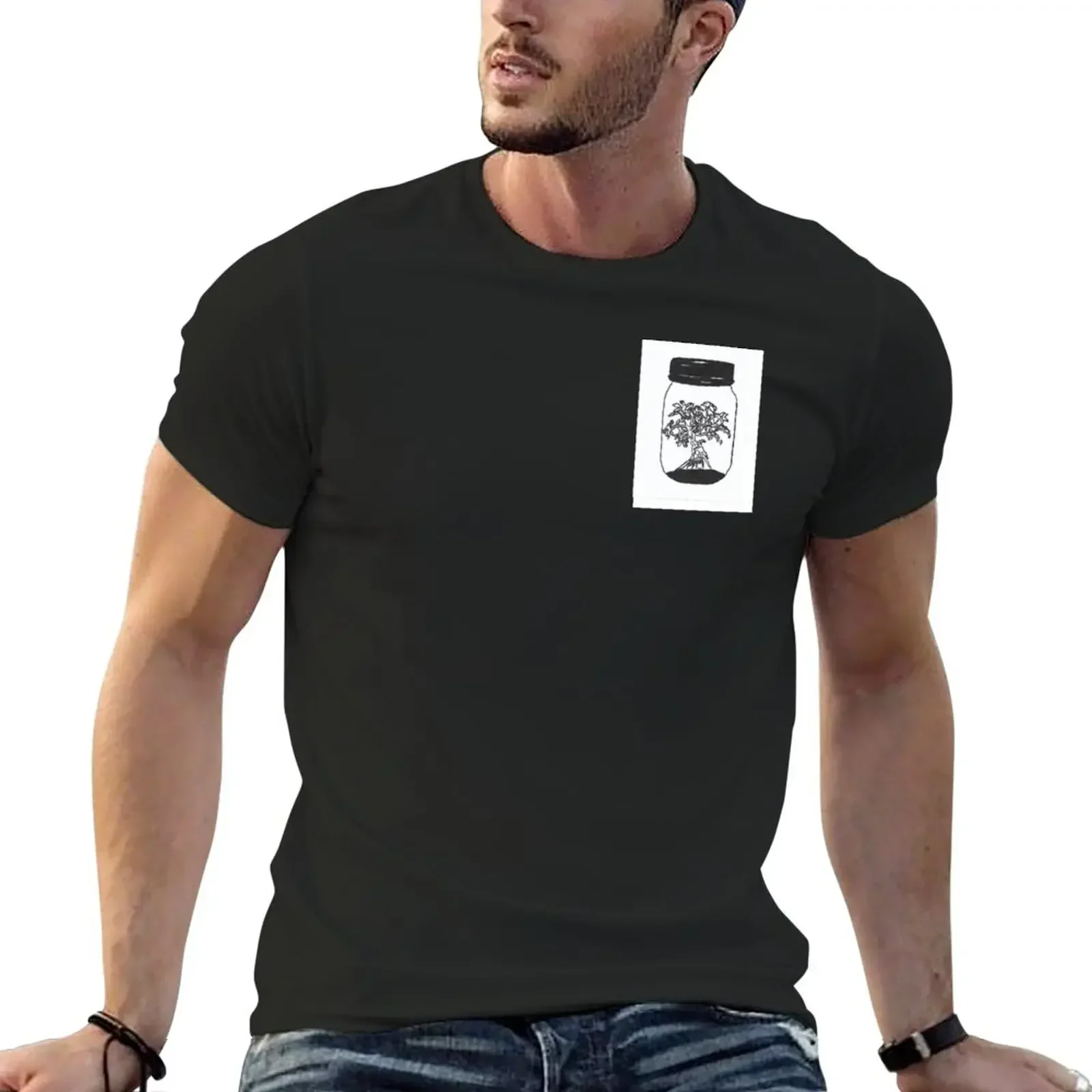 

Y2k Short Sleeves T Shirt Tree in Jar T-Shirt Sports Fans Sublime Quick-drying Aesthetic Clothing for Men Pure Cotton Tops