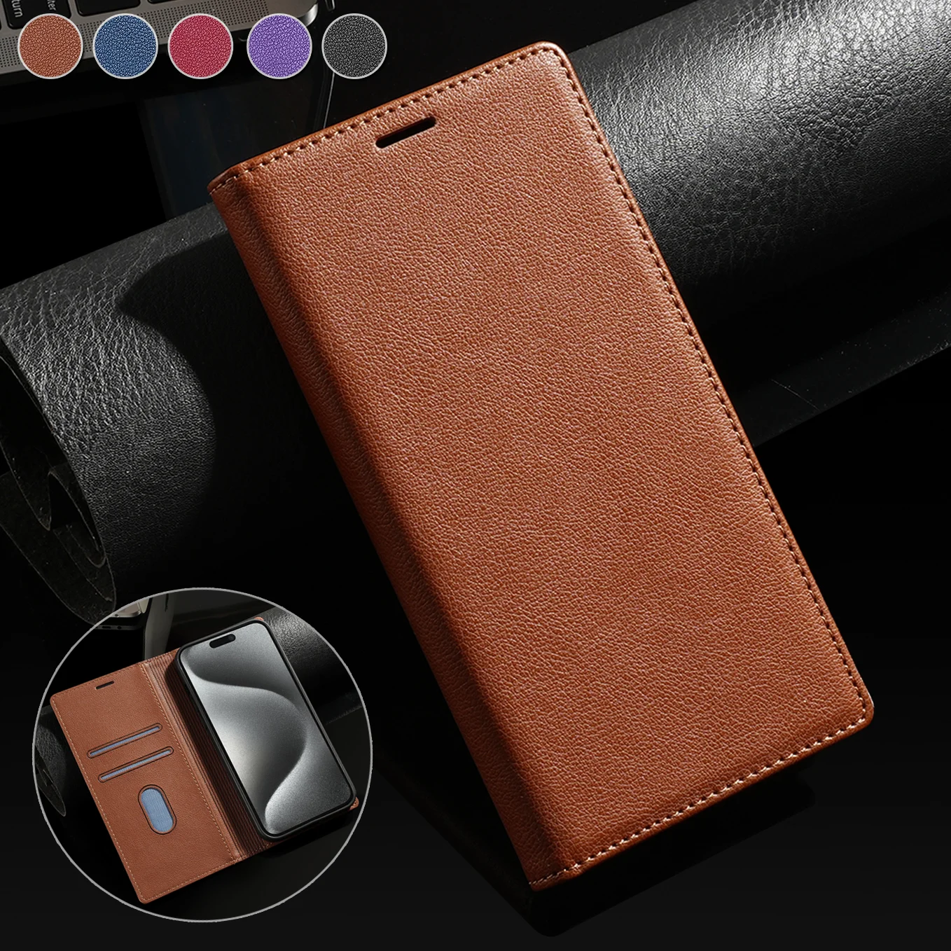 Leather Case For Samsung Galaxy S24 S25 Ultra S23 Plus FE A16 A36 A56 A15 A25 A55 A14 A34 A54 A13 A33 A53 Flip Wallet Cover phone case,leather phone case,leather wallet case,leather case