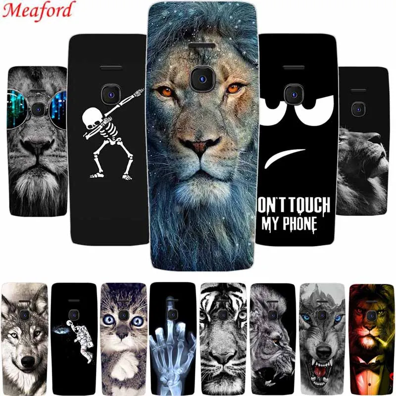 Per Nokia 8210 4G Custodia Per Telefono Cover Lion Wolf Tiger Cat Clear Edge Tpu Custodia Morbida In Silicone Per Nokia 8210 4G Custodia Funda