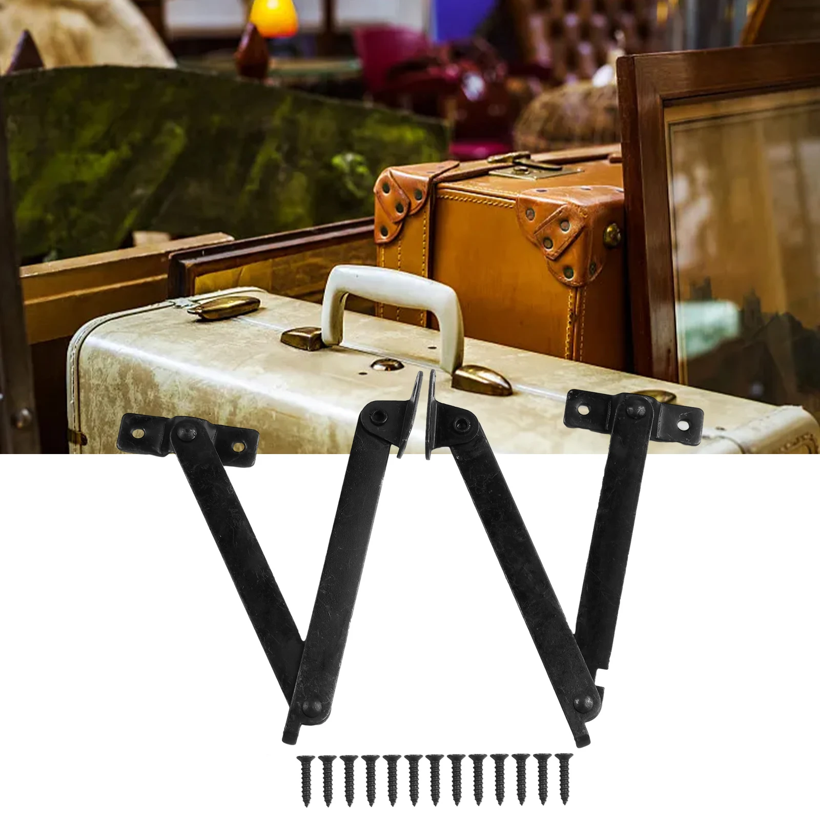 Wooden Box Support Support Tripod Silver 195mm 2PCS 40mm Black Corner Movable For Home Green Bronze Iron