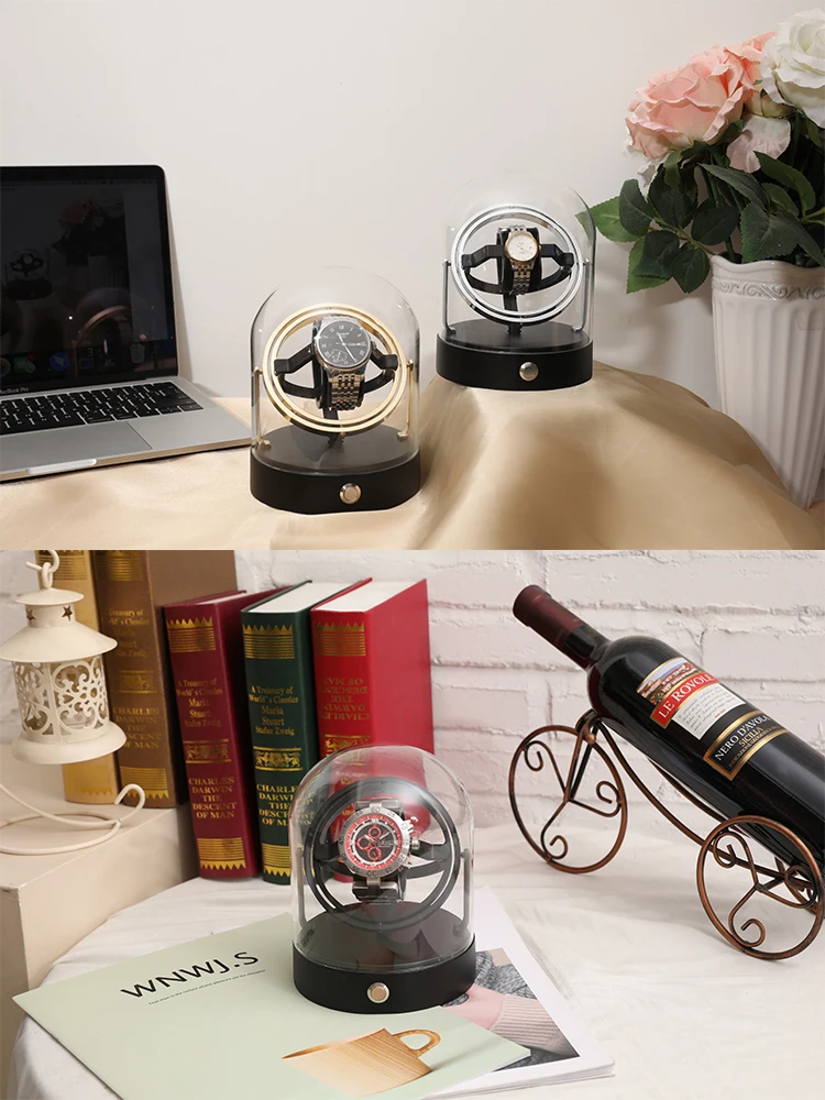 Luxury Automatic Watch Winder Box for Mechanical Watches, Metal Case Storage Display Or... - SKU LAWW1212 - UGI Packaging