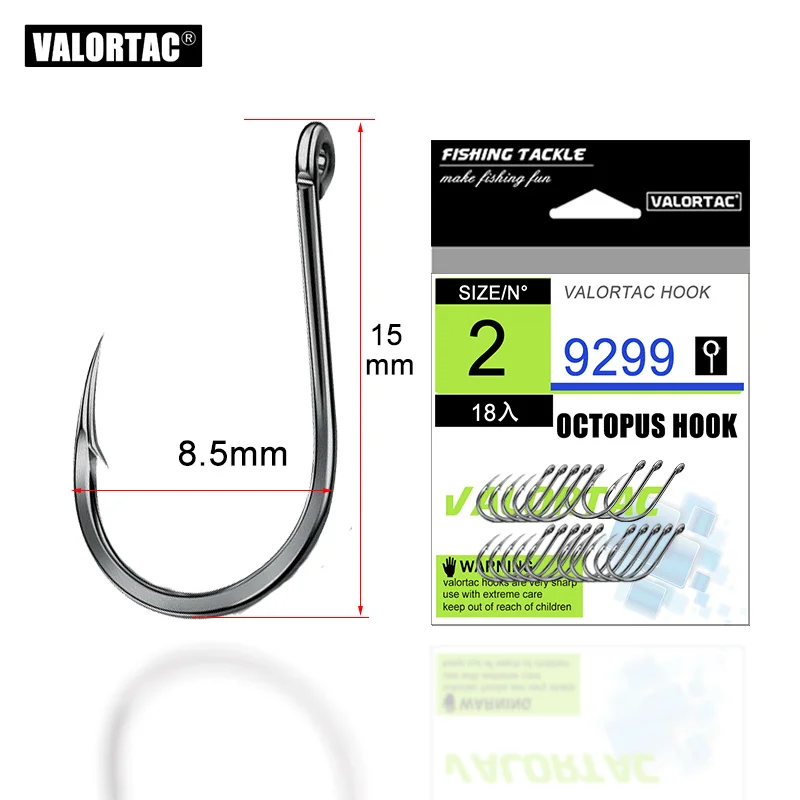 Octopus Fish Hooks High Carbon Chemical Sharpen Barbed Circle Hook Tackle Set 5C Point Hardness Fishing Hook for Carp Fishing