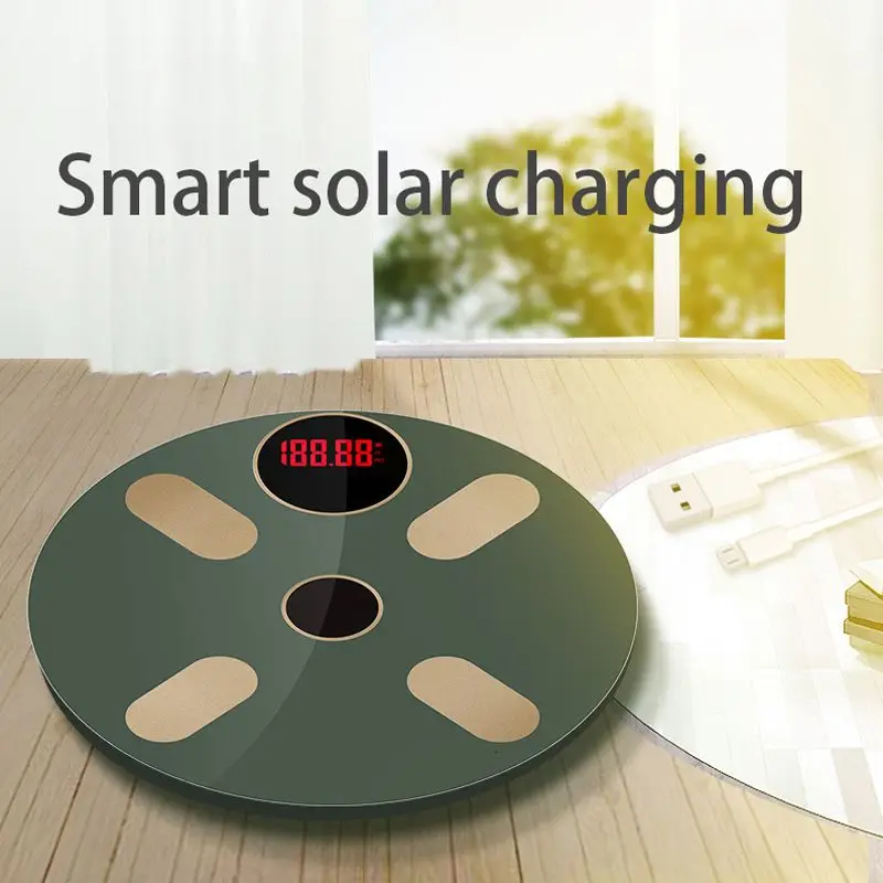 Multifunktionale, kabellose, elektronische digitale Körperfettwaage mit USB-Anschluss für Zuhause – intelligent und präzise._voghion.com