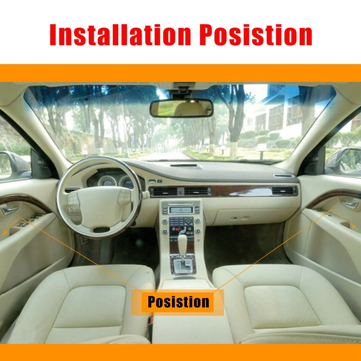 볼보 XC70 V70 S80 차량용 ABS 도어 사이드 핸들 암레스트 수납함 1쌍 (차량 내부 정리함)
