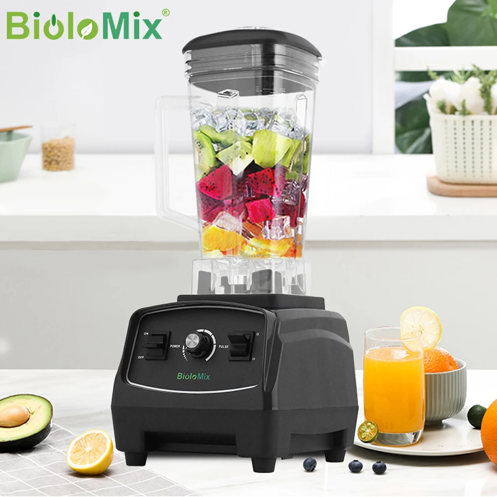 Biolomix-home Professional Power Blender Misturador de Alimentos Espremedor Processador de Frutas sem Bpa Classe Comercial 2200w 2l