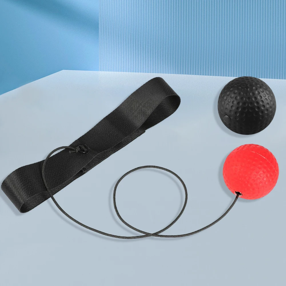 Boxing Reflex Ball with Headband Stress Relief Reflex Ball Set Hand Eye Coordination Training Improve Speed Boxing Equipment