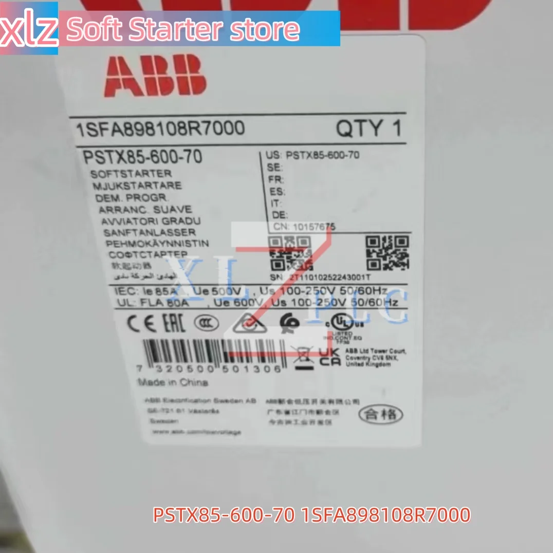 오리지널 신제품 PSR 소프트 스타터 PSTX85-600-70 1SFA898108R7000