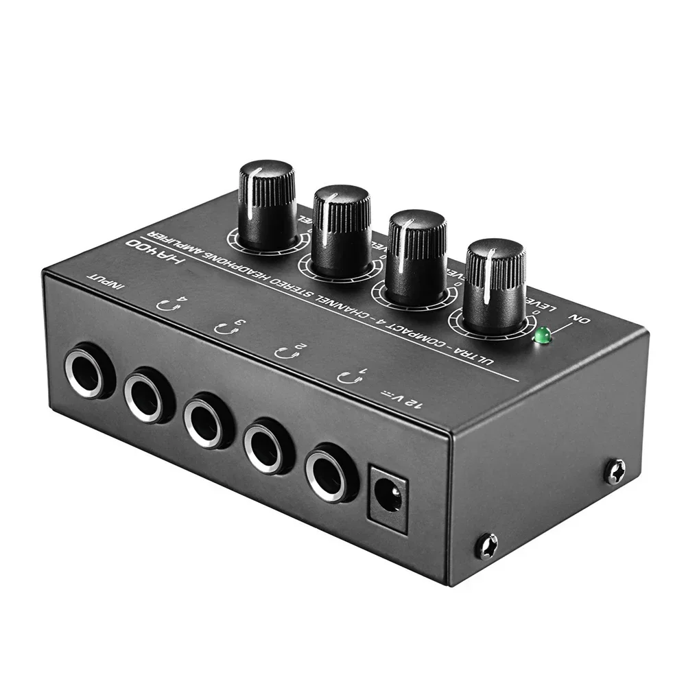 HA400 Mini o Stereo Headphone Amplifier 4 Channels Ultra-Compact Audio Amplifier With Power Adapter EU US Plug Adapter Top Deals