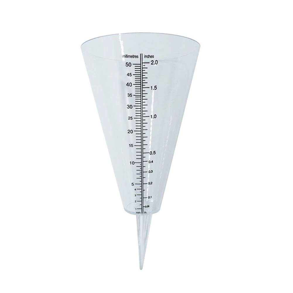 RainMeterMeasureConeRainGaugeMeasurementGroundPrecipitationGardenRainfallMeasuring