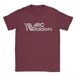Arc Raiders Logo Unisex 100% Cotton Crew Neck Tee - Short Sleeve T - Shirt - XXXL (Burgundy)