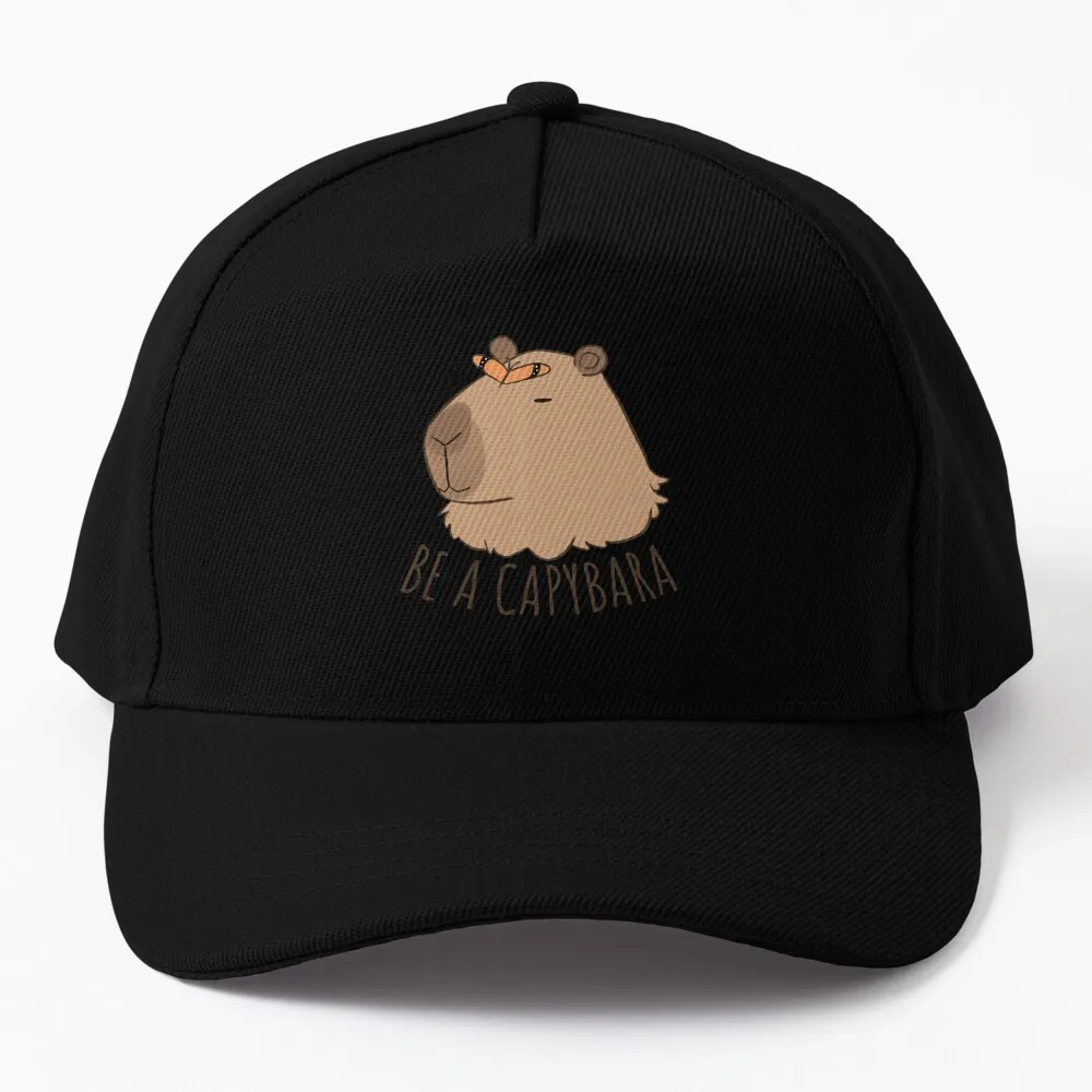 

Cute Capybara with a butterfly- be a capybara Baseball Cap Horse Hat Cosplay western hats Golf Hat Women Men's