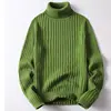 Men's Long Sleeve Knit Pullover Sweater Spring Autumn Thermal Warm Classic Sweater Lightweight Caramel WHITE Sweater