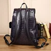 2024 New Luxury Brand Real Genuine Leather Men Alligator Backpacks Student Backpack Boy Luxury 15.6 Inch Computer Laptop Bag 5