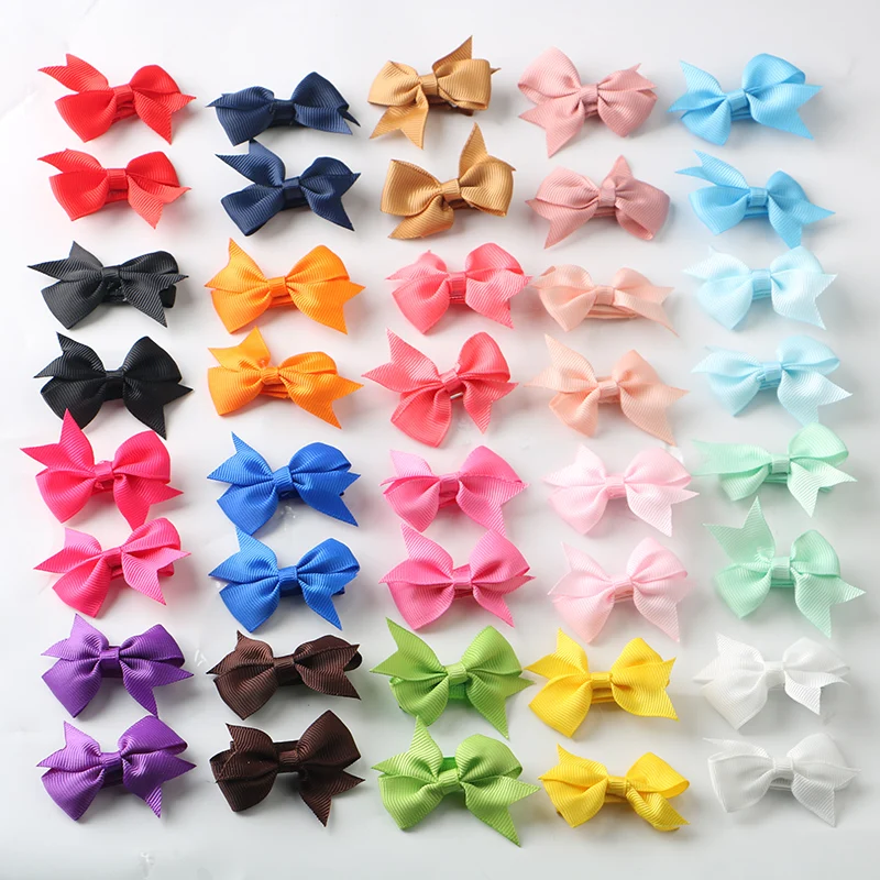 

40PCS Baby Girl Hair Clip Ribbon Bowknot Hair Clips Alligator Clips for Baby Girls Infant Toddlers Kids