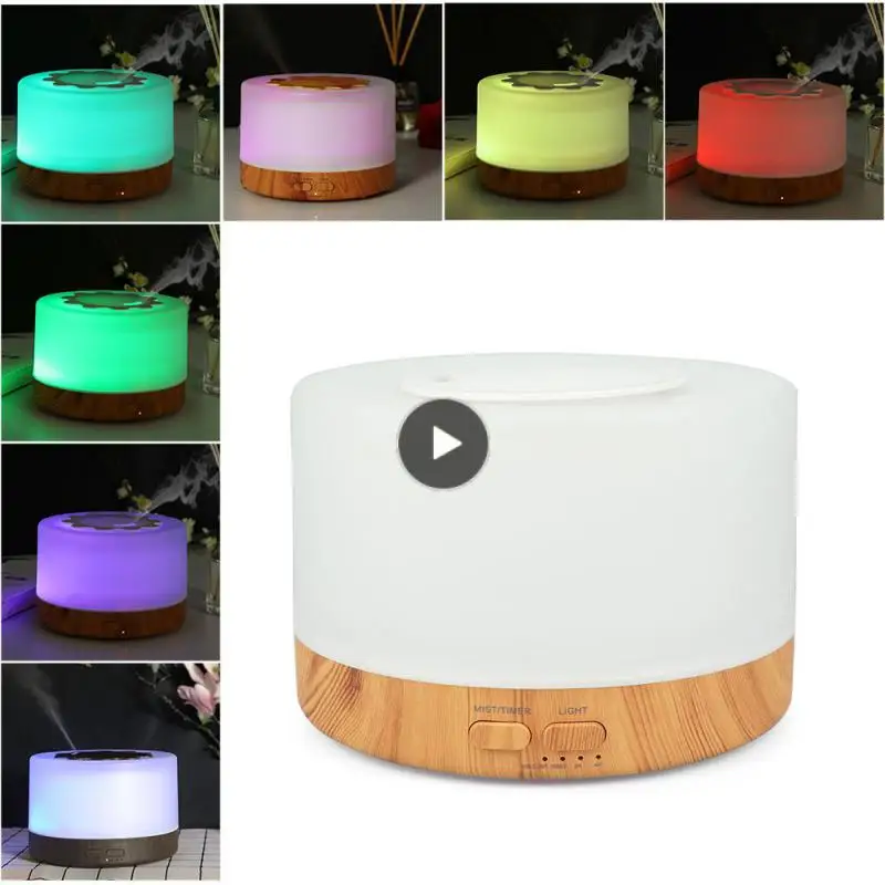 

1PCS Smart WiFi 500ml Aromatherapy Essential Oil Diffuser Air Humidifier, Connect with Tuya, Alexa and Home with 7 LED