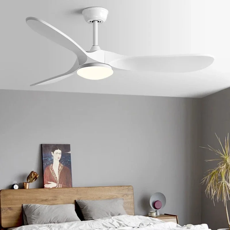 Reversible with Remote Control, Nordic Home, Living Room, Dining Room, Variable Frequency Motor, Electric Fan, Ceiling Light