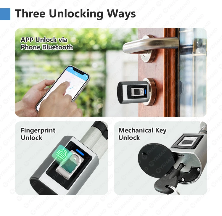 Ttlock Fingerprint Smart adjust Cylinder Lock password Biometric Electronic door
