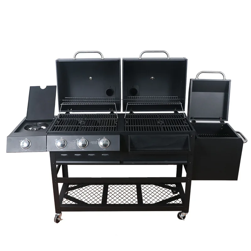 

Large Cooking Area Barbecue Smoker Drum Charcoal Multifunctional Bbq Grill Offset Smoker