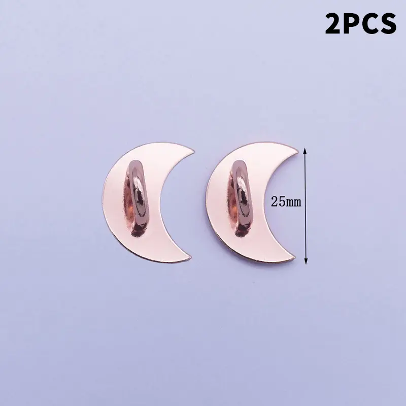 2/4PCS Adhesive Metal Stars Moon Bow Phone Charm Holder Phone Case Finger Ring Stand Hook Buckle Charm Clasp Accessory String - Image 18
