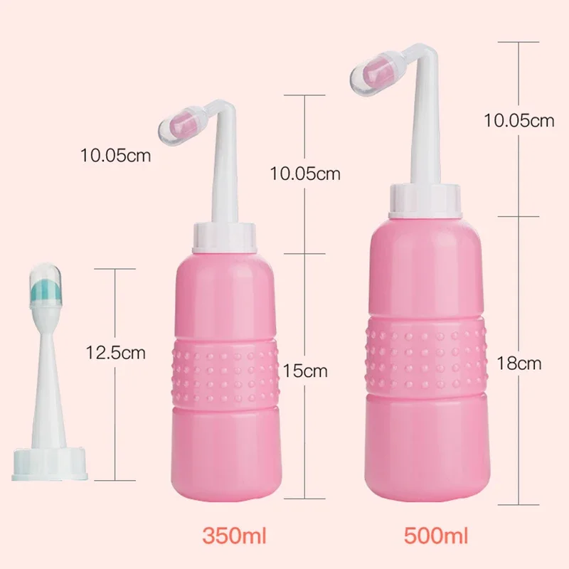 Baby Shower Mamma Peri Bottiglia per elementi essenziali dopo il parto Cura femminile MomWasher per il recupero perineale Pulizia dopo la nascita 500ML - immagine 5