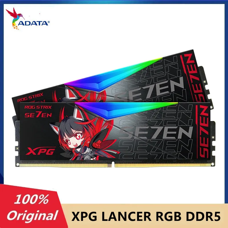 

Память ADATA XPG LANCER ROG RGB STRIX DDR5 16 ГБ 32 ГБ 6000 МГц 6400 МГц 7200 МГц U DIMM 288pin ddr5 для компьютера, настольного ПК