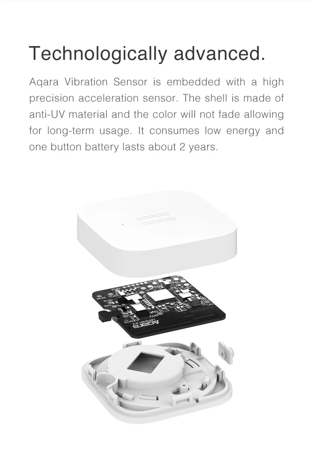 Vibration Sensor Zigbee Wireless Mini Shock Detector for Alarm System Smart Home