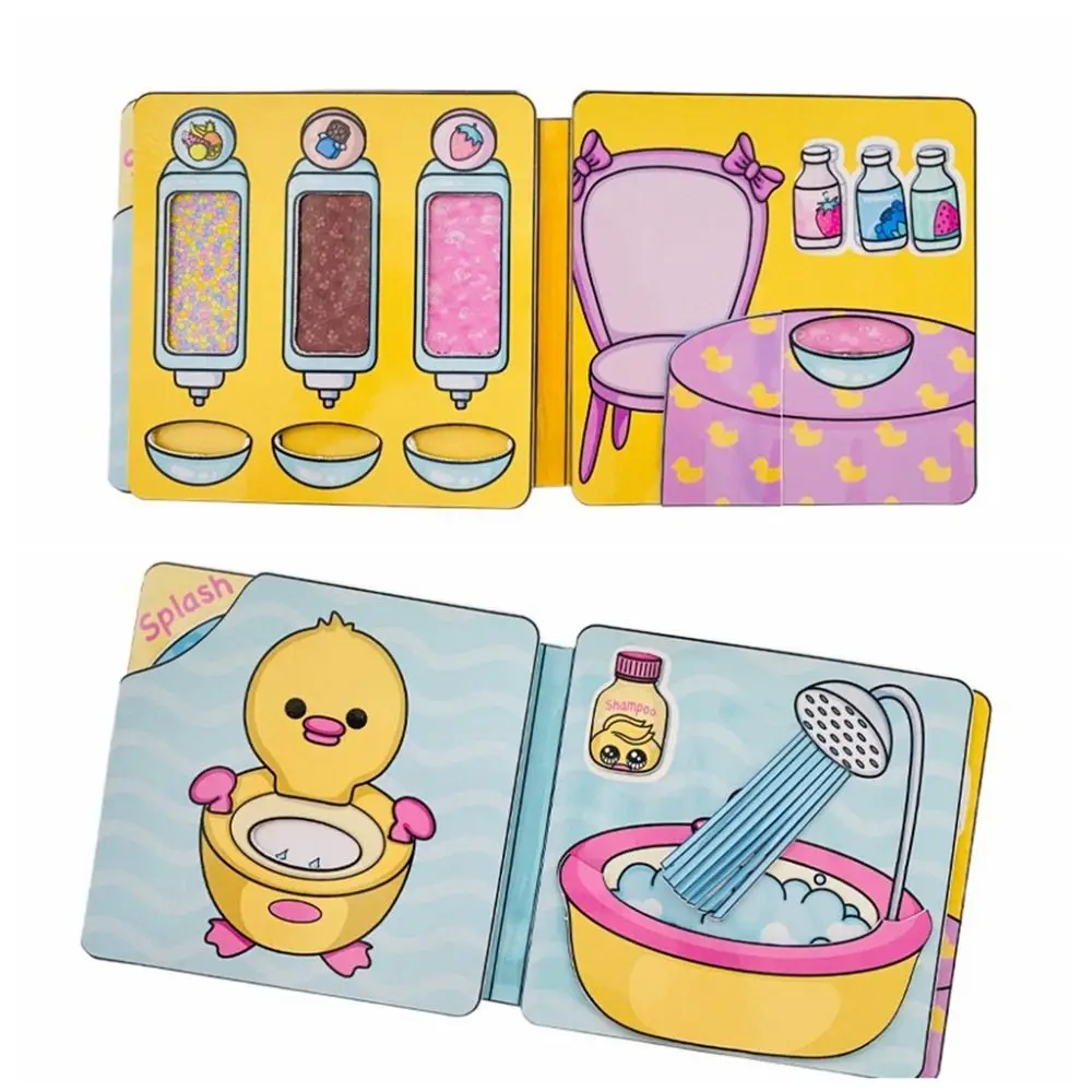 

Mini Cookie Dog Sticker Games Quiet Book Japanese Anime Little Yellow Duck Luna Dog Bixiong Home 3D Kids Children Toys