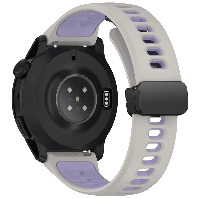 Silicone Sports Magnetic Band Bracelet, 22mm Strap