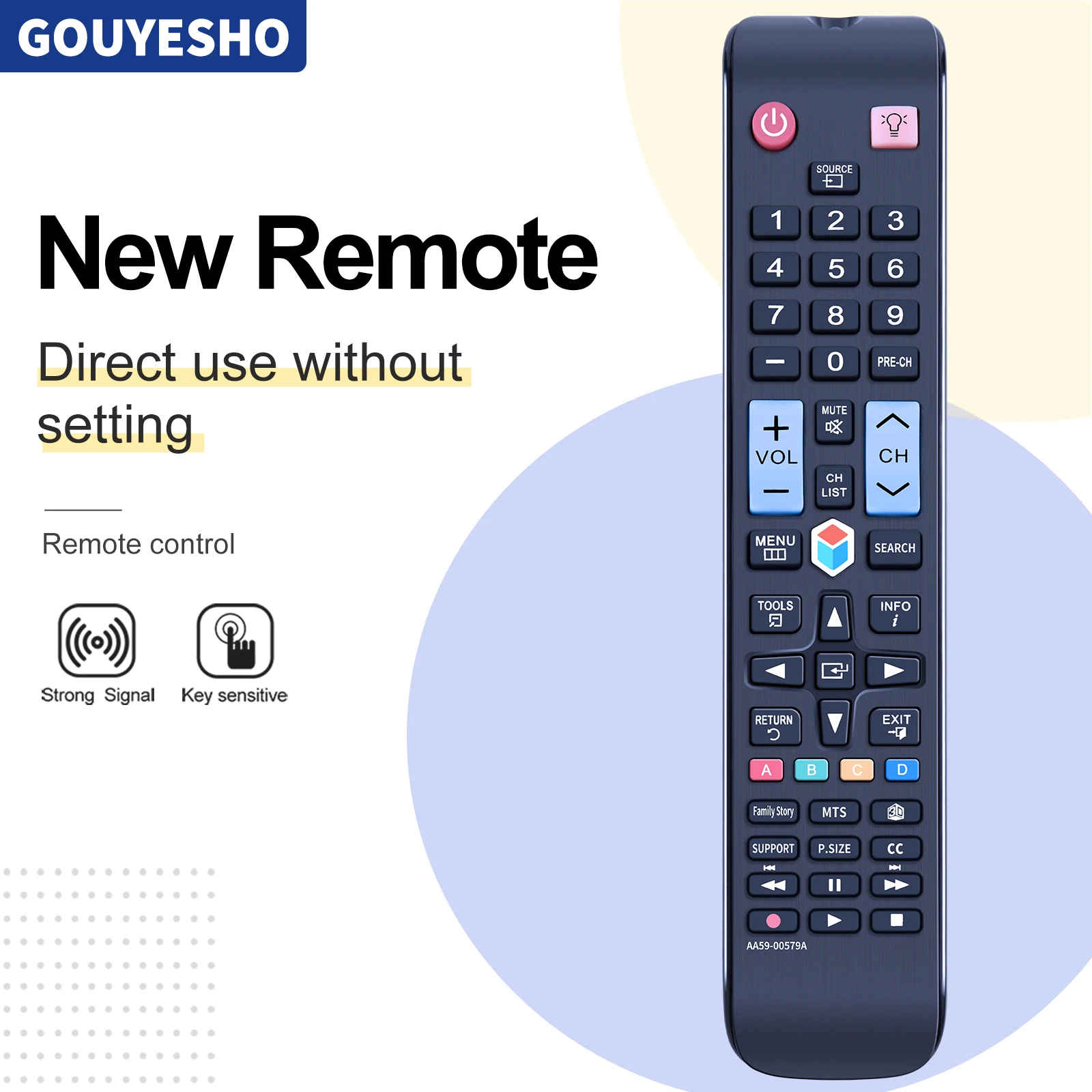 Nuovo Aa59-00579A Per Samsung Plasma Tv Remote Control Muslimex