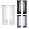 1 PCS Modern Waterproof Translucent Mesh Curtains Door Curtains UV Perforated Curtains Home Office Window Decoration 1