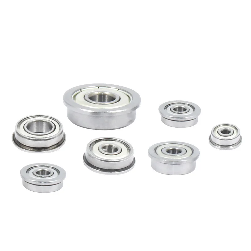 2pcs F6800ZZ F6801ZZ F6802ZZ F6803ZZ F6804ZZ F6805ZZ 25x37x7mm Flange Thin Wall Ball Bearing Metal Shielded Flanged Bearings