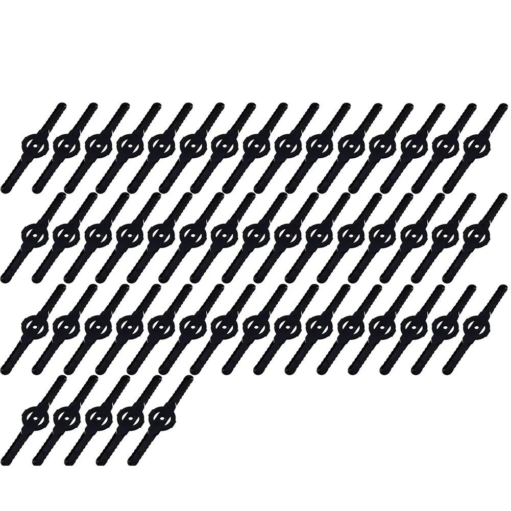 50Pcs Plastic Grass Trimmer Blades Lawn Mower Blade Cordless Trimmer Garden Tool Lawn Mower Accessories