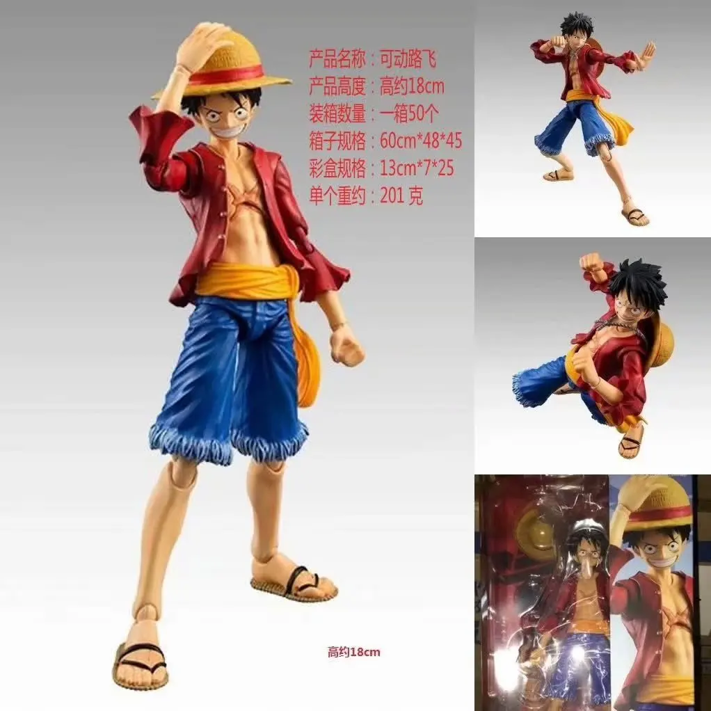 thumbnail image 1 of Figura de acción de One Piece BJD Joints movible, Luffy ZORO, modelo de colección de PVC, juguetes de regalo, 1 of 5