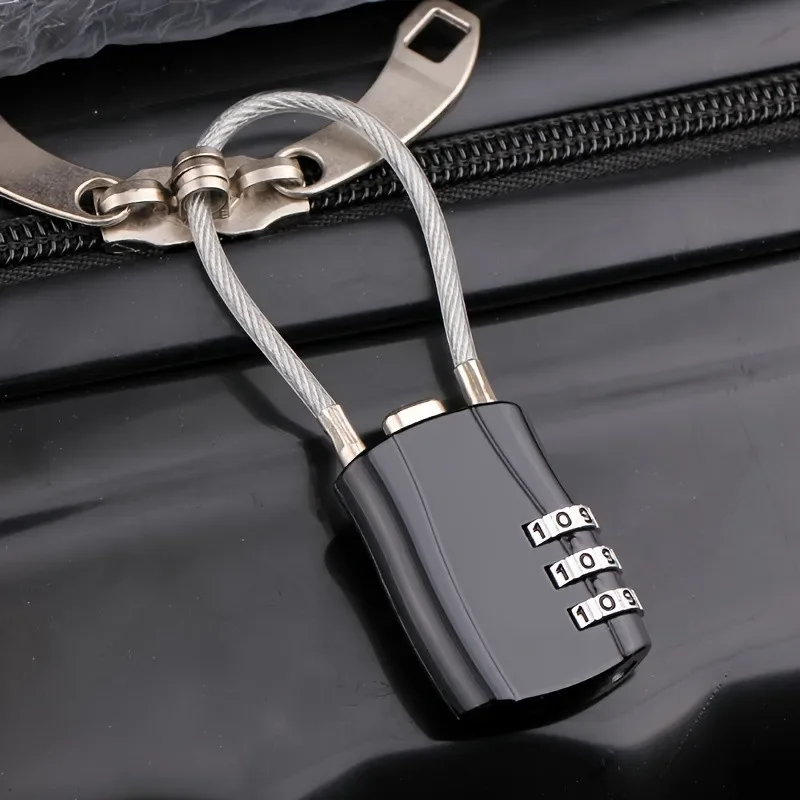 1pc Tsa-approved Luggage Combination Locks Combination Padlocks Alloy Body TSA Locks Travel Bags Suitcases