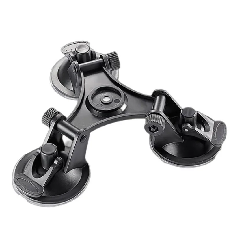 Fotoleey Autohouder met zuignap voor Insta360 X5/X4/X3/X2/Ace Pro/Ace/One RS, drievoudige zuignapset voor actiecamera's (selfiestick is niet inbegrepen