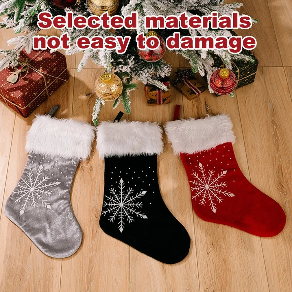 

Christmas Stockings Sack Xmas Gift Candy Bag Noel Christmas Decorations for Home Navidad New Year Sock Christmas Tree Decor