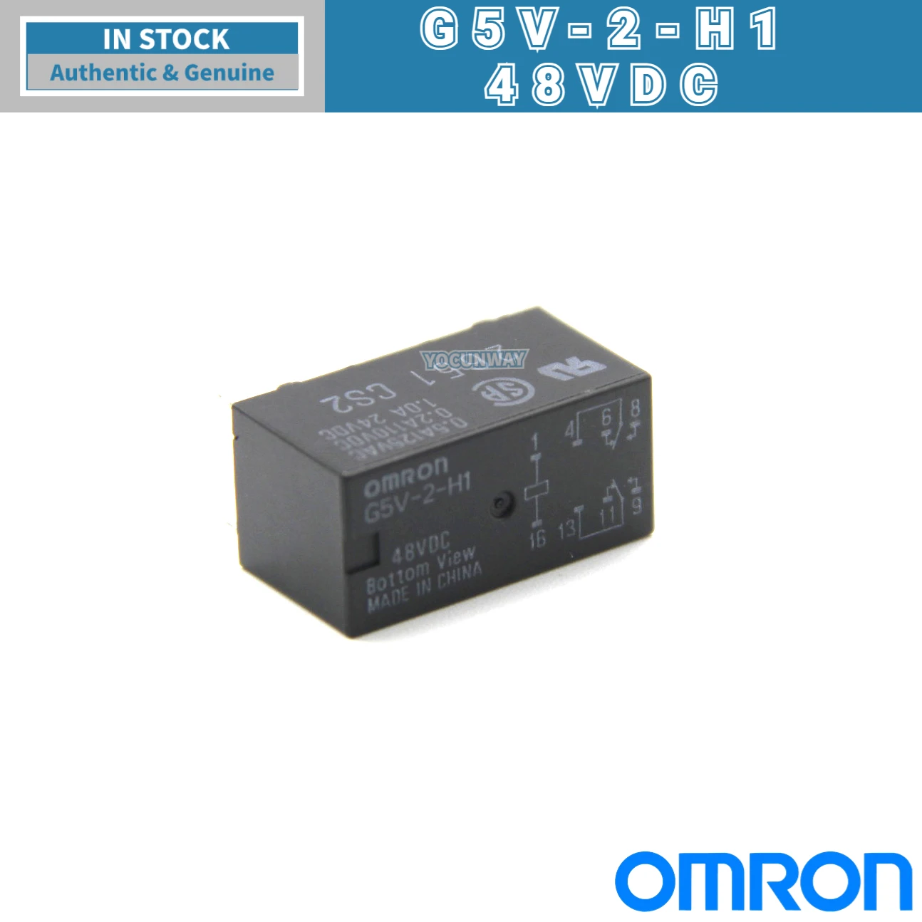 オムロン　ミニリレー　G5V-2-H1　DC24 G5V-2-H1 DC24 ミニリレー (汎用・ローコスト・2極信号用リレー