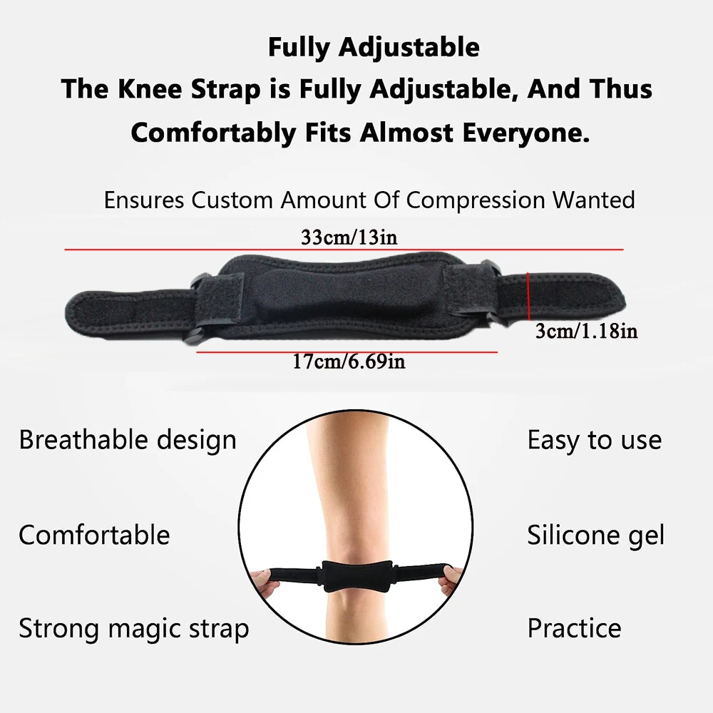 Bodyprox Ginocchiera A Compressione Per Ginocchio Da Uomo E Donna, Tutore Per Ginocchio Per Corsa E Allenamento (S