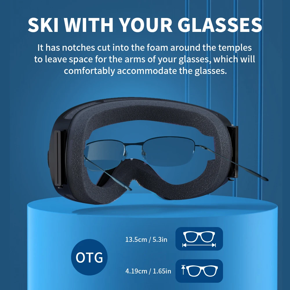 Outdoor Sports Ski Goggles UV400 Protection Ski Mask Male Female Anti-Fog Big Face Snow Glasses Snowboard Skiing Eyewear 3