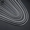 Rinntin Vintage 925 Sterling Silver Link Necklace Fashion Women Men Dainty Neck Chain Hip Hop Rhodium Neck Jewelry Gift SC21 3