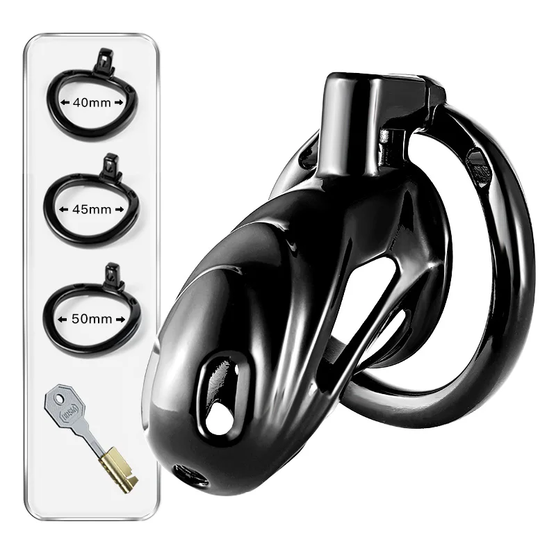 New Male Metal Chastity Cage Erotic Urethral Lock Cock Cage with 3 Sizes Penis Rings Abstinence Adults Sex Toys for Men Gay