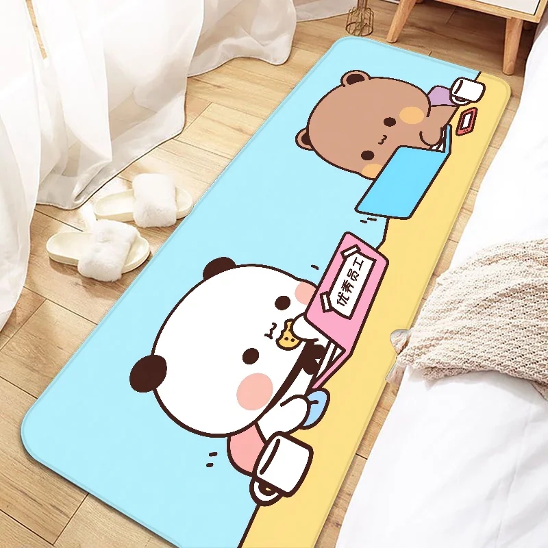Cute Bubu and Dudu Door Mat Entrance Non-slip Doormat Washable Kitchen Carpet Living Room Hallway Rugs Bathroom Bath Door Mats 3