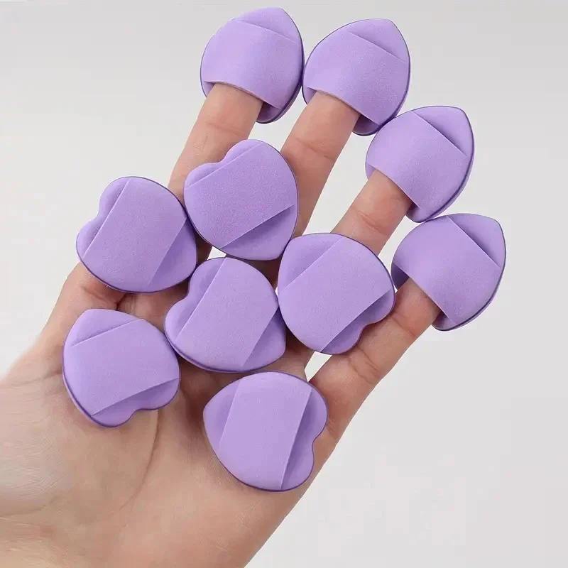 15/12/9pcs Makeup Sponge Puff Mini Finger Powder Puffs Cosmetic Foundation Sponges Triangular Powder Puffs Make Up Accessories 6