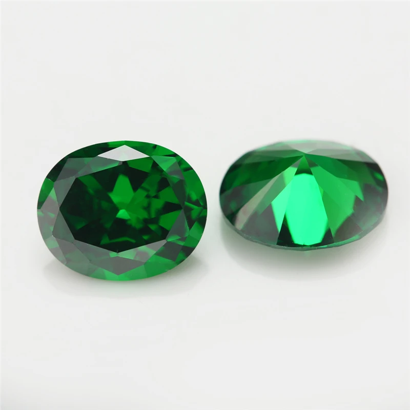 3x5~10x12mm ovale Form Zirkonia synthetische Edelsteine 5A lose CZ Steine grün meer blau Kaffee Rhodolith Tansanit Farbe – Detail 1