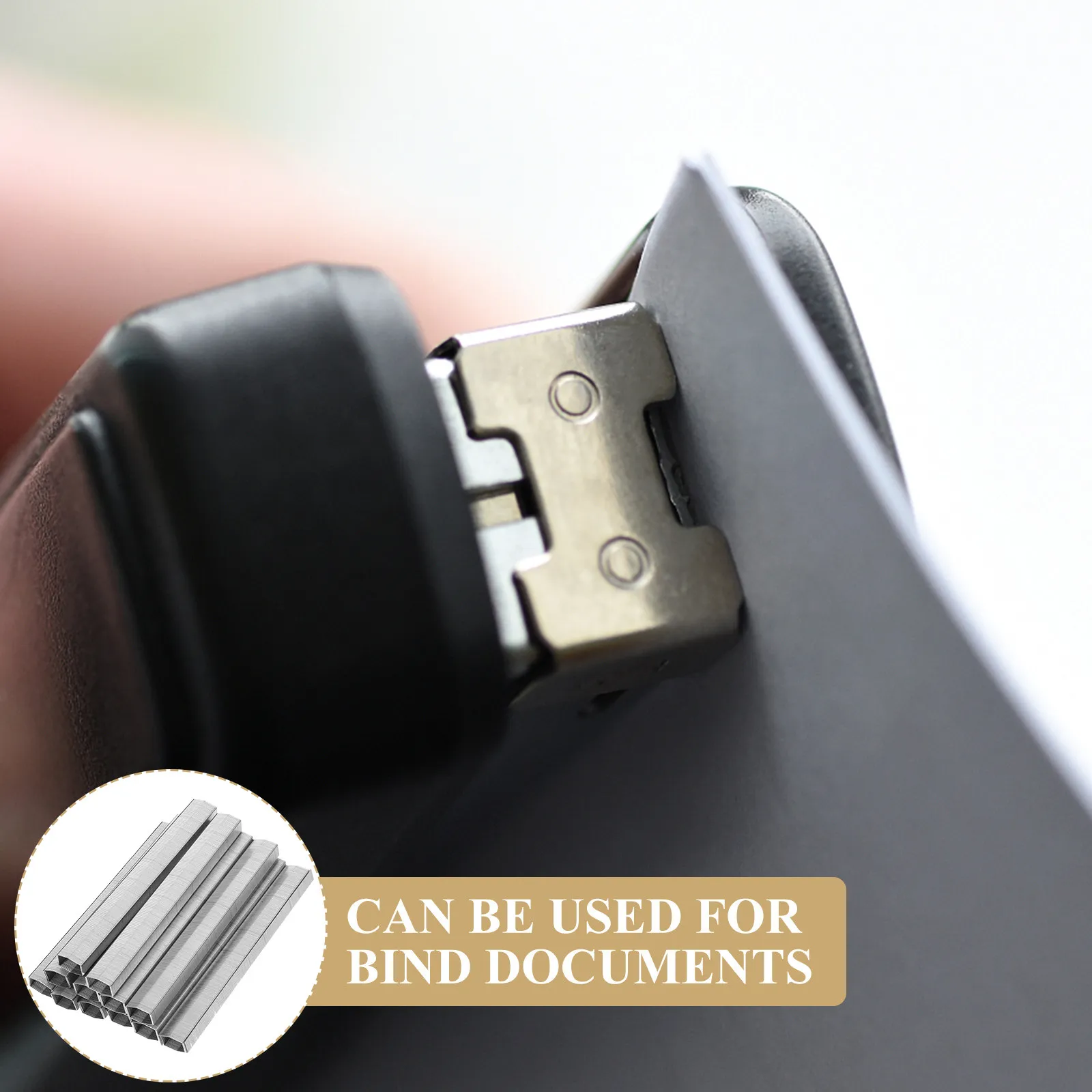 책상용 미니 스테이플러 2박스 안정적인 종이 고정용 사무용품 재사용 가능한 스테이플러 리필 컴팩트한 디자인 효율적인 디자인