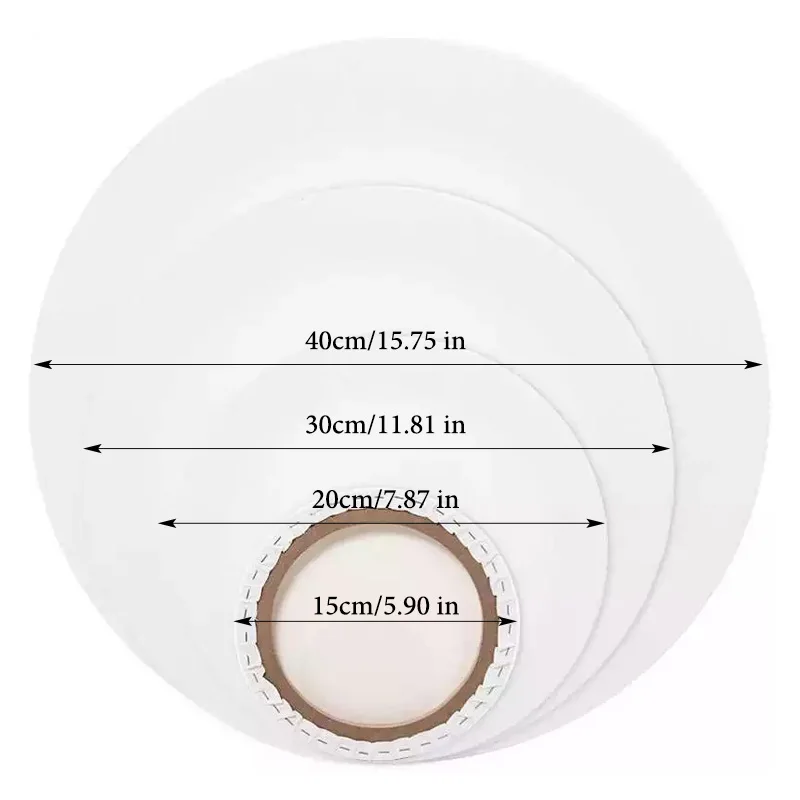 Belle Vous Pack De 7 Lienzos Para Pintar En Blanco 30 X 30 C – Set
