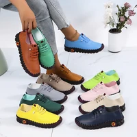 2025Spring and Summer New Soft-soled Roman Breathable Retro Openwork Sewing Sponge Cake Bottom plus Size WOMEN'S Shoes 1
