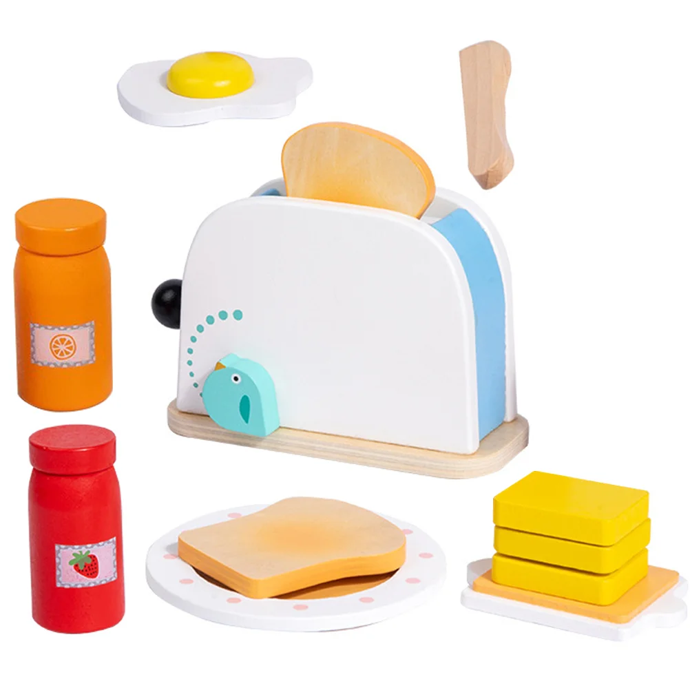 

Семейная кухонная хлебопечка, милая машина, Набор детских игрушек, реквизит для игрового домика, деревянное мини-устройство для детей и родителей