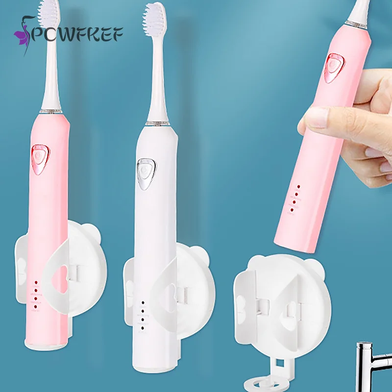 

Non Punching Electric Toothbrush Holder Telescopic Toothbrush Holder Gravity Sensing Storage Rack Wall Mounted Toothbrush Base