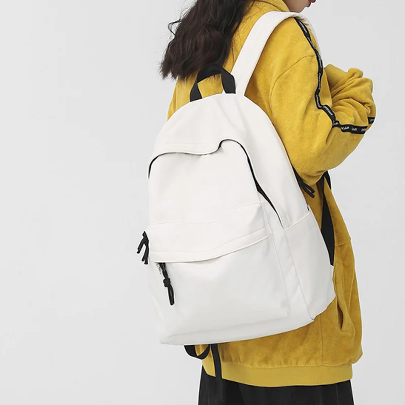 Simple Pattern Woman School Backpack Man College Student Travel Rucksack A4 Book Schoolbag For Teenage Girl Boy